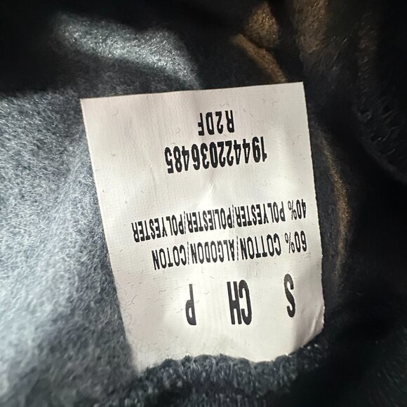 NEW! Mens Fruit of The Loom Sweater Grey/ Black Heather Cotton Blend Small - Picture 7 of 11